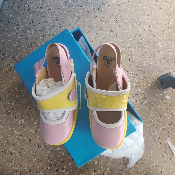 John Fluevog Stanica shoes size 12 W 10 M New - Picture 2 of 5